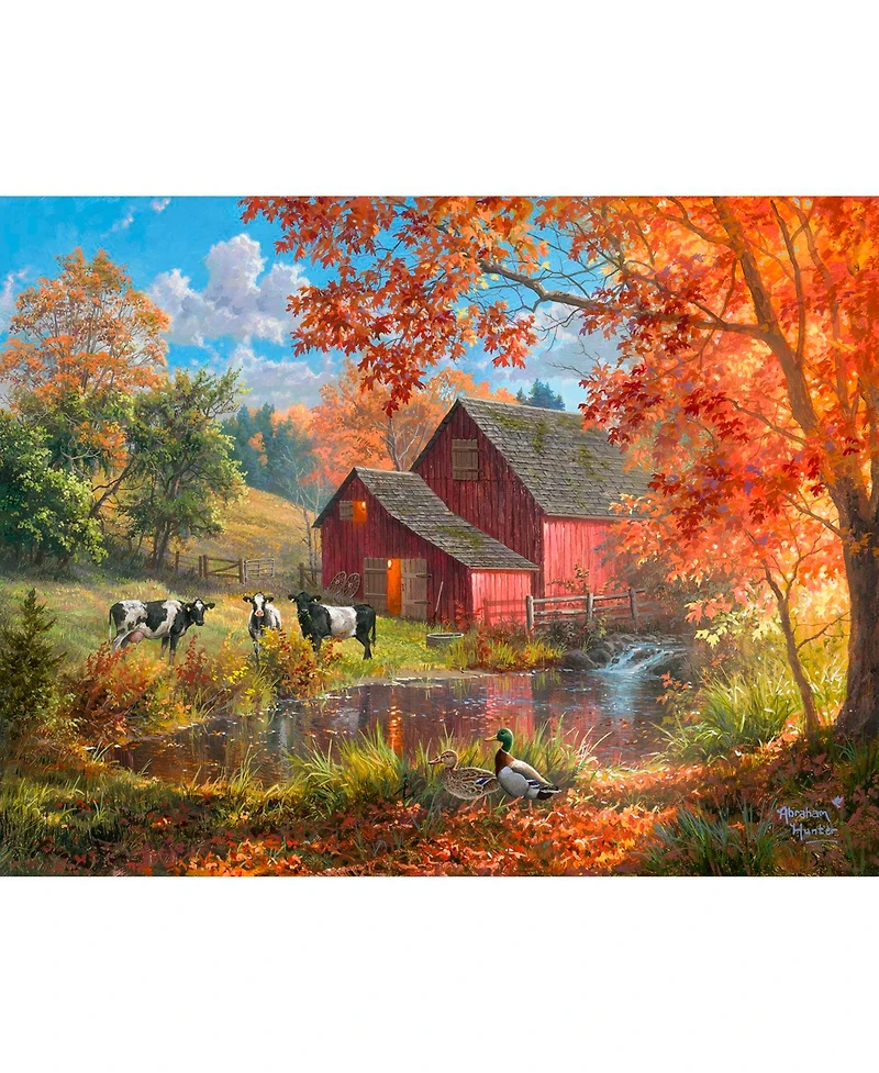 SunsOut Farm Pond 1000 piece Jigsaw Puzzle for Adults Large Pieces