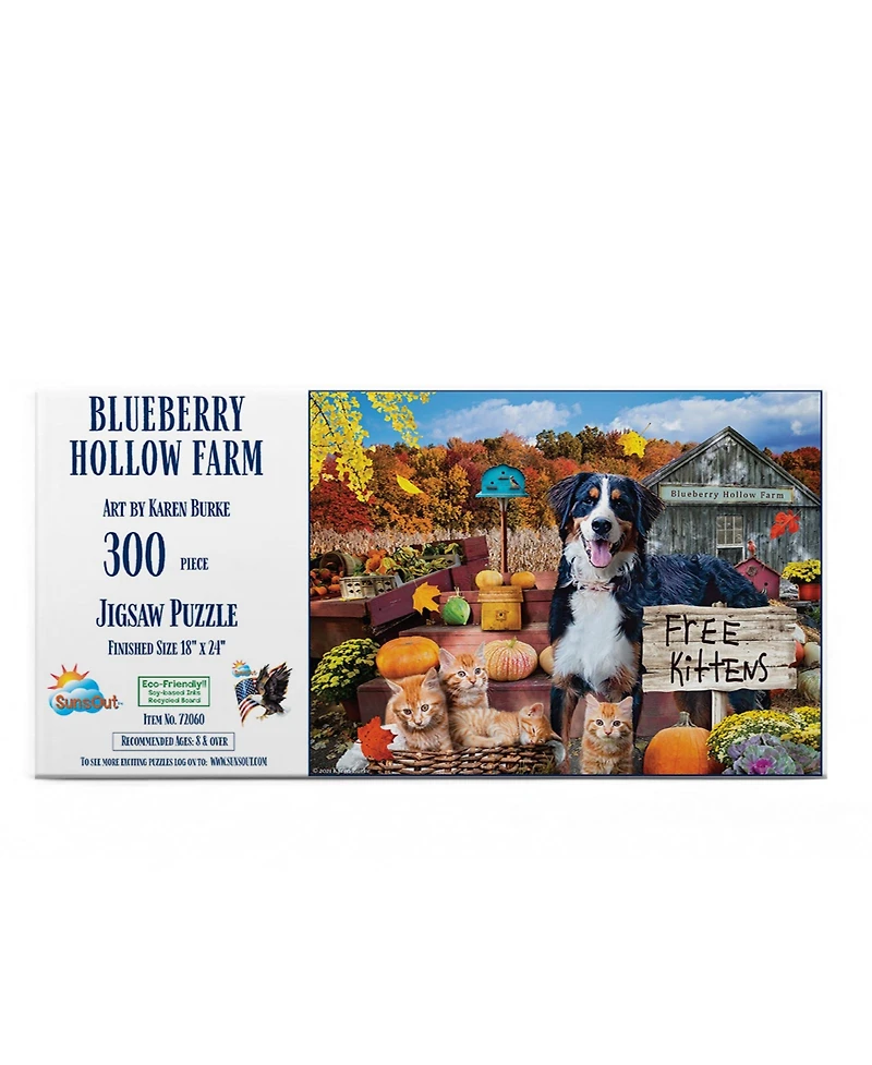 SunsOut Blueberry Hollow Farm 300 piece Jigsaw Puzzle for Adults