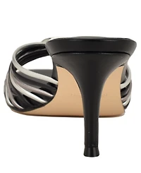 Nine West Women's Dumel Strappy Kitten Heel Dress Sandals