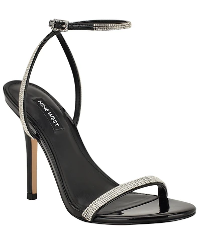 Nine West Women's Stodia Embellished Strappy Stiletto Dress Sandals