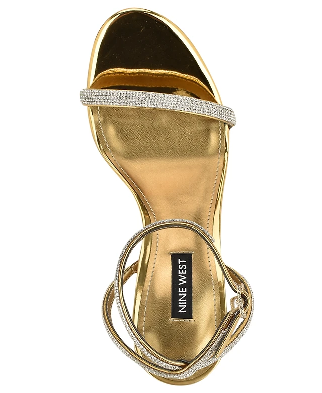 Nine West Women's Stodia Embellished Strappy Stiletto Dress Sandals |  Westland Mall