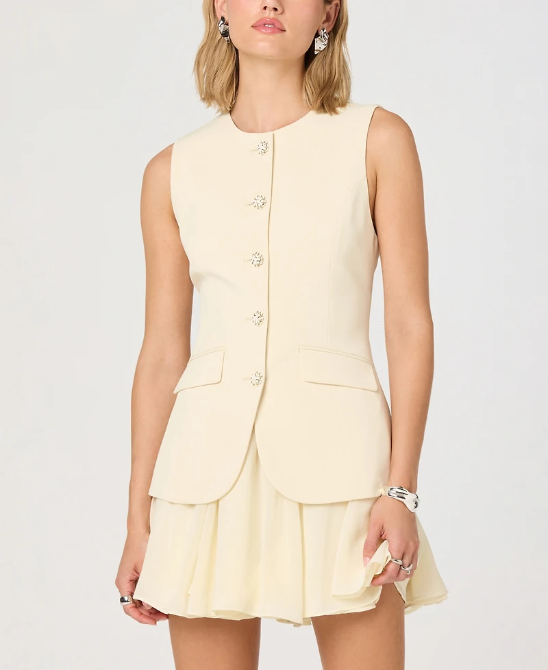 Astr the Label Women's Crewneck Sleeveless Dress