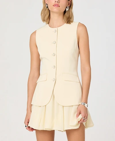 Astr the Label Women's Crewneck Sleeveless Dress