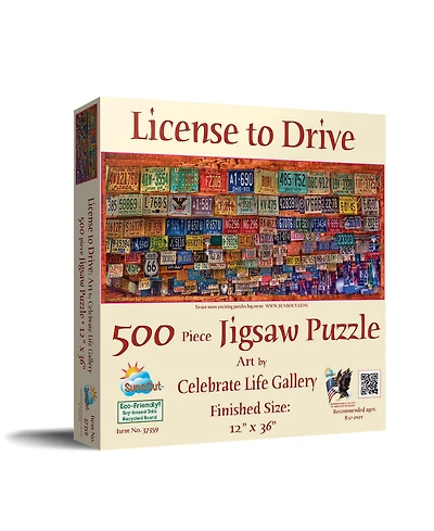 SunsOut License to Drive 500 piece Jigsaw Puzzle for Adults