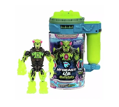 Mr Beast Lab Mutation Chamber Rock Panther Action Figure