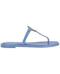 Calvin Klein Women's Ellye Logo T-Strap Flat Slip-On Sandals