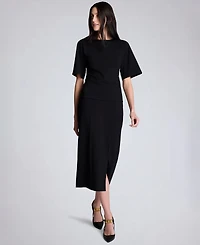 Kenneth Cole Women's Crewneck Pull-On Top