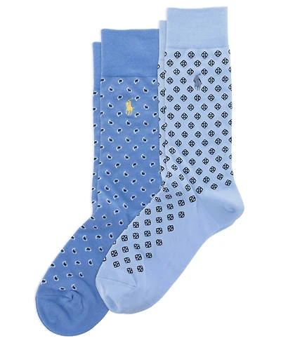 Polo Ralph Lauren Men's Foulard Slack Socks, 2-Pack