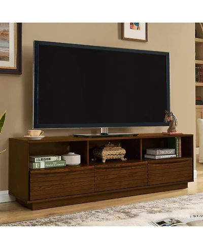 Streamdale Furniture 63" Mid-Century Tv Stand - Walnut