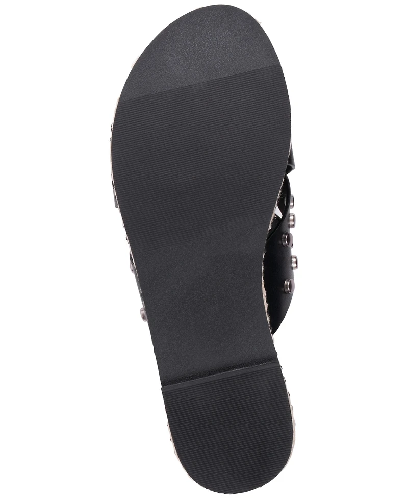 Gc Shoes Women's Stud Detail Slip-On Sandals