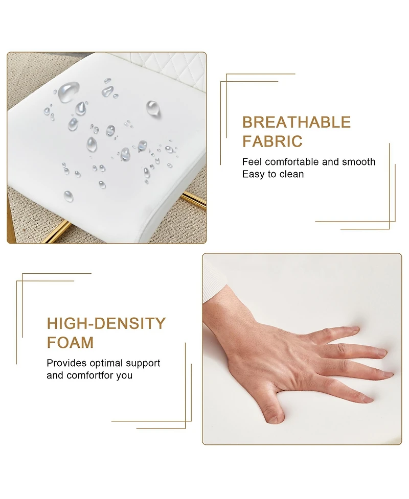 Streamdale Furniture + 71" & 6 Pc. + Glass & Pu + Dining Set