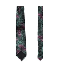 Trafalgar Big & Tall Arcane Storm Silk Novelty Neck Tie