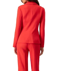 Ivonne Women's Single-Button Blazer Vibrant Red