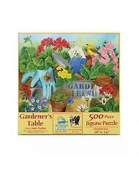 SunsOut Gardener's Table 500 piece Jigsaw Puzzle for Adults