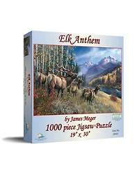 SunsOut Elk Anthem 1000 piece Jigsaw Puzzle for Adults