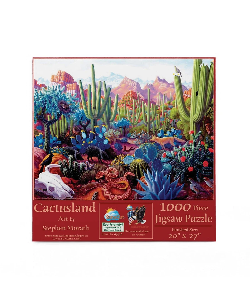 SunsOut Cactusland 1000 piece Jigsaw Puzzle for Adults