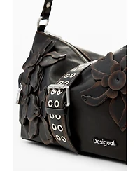 Desigual Women's Medium bag with flower appliques