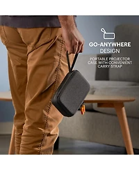 Kodak Luma 75 Ultra Mini Projector, Portable Pico Projector with 60" Screen, Tripod & Case (White)