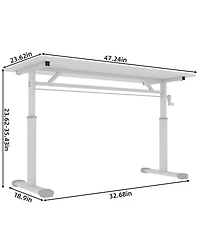 Streamdale Furniture Adjustable Height Study Desk - Kids & Adults