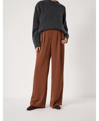 Hush Women's Lya Satin Twill Wide Leg Pants