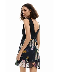 Desigual Women's Collage bimaterial dress