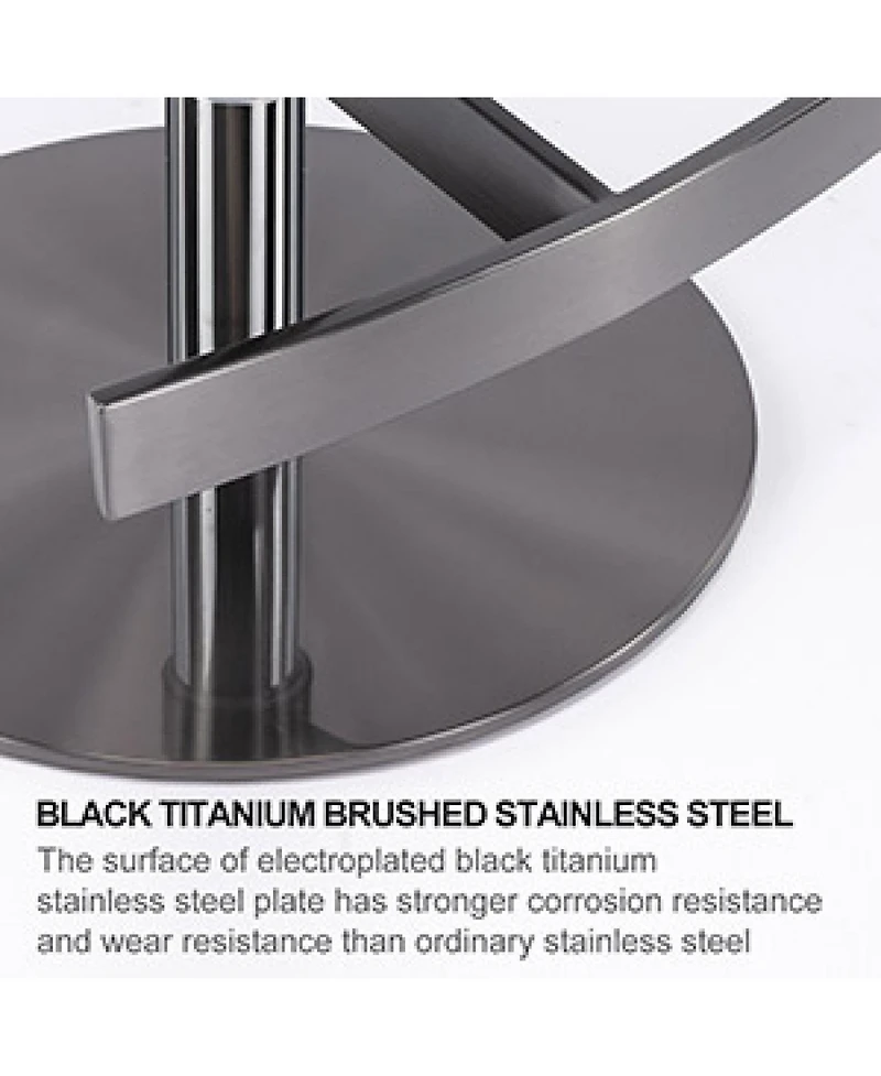 Streamdale Furniture Titanium Leather Bar Stool