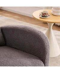 Streamdale Furniture Dark Gray Rocking Chair with Footrest