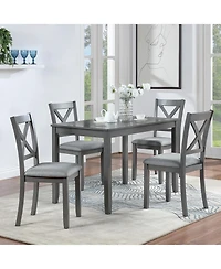 Streamdale Furniture Streamdale Dining Chairs Set of 4, Padded Seat