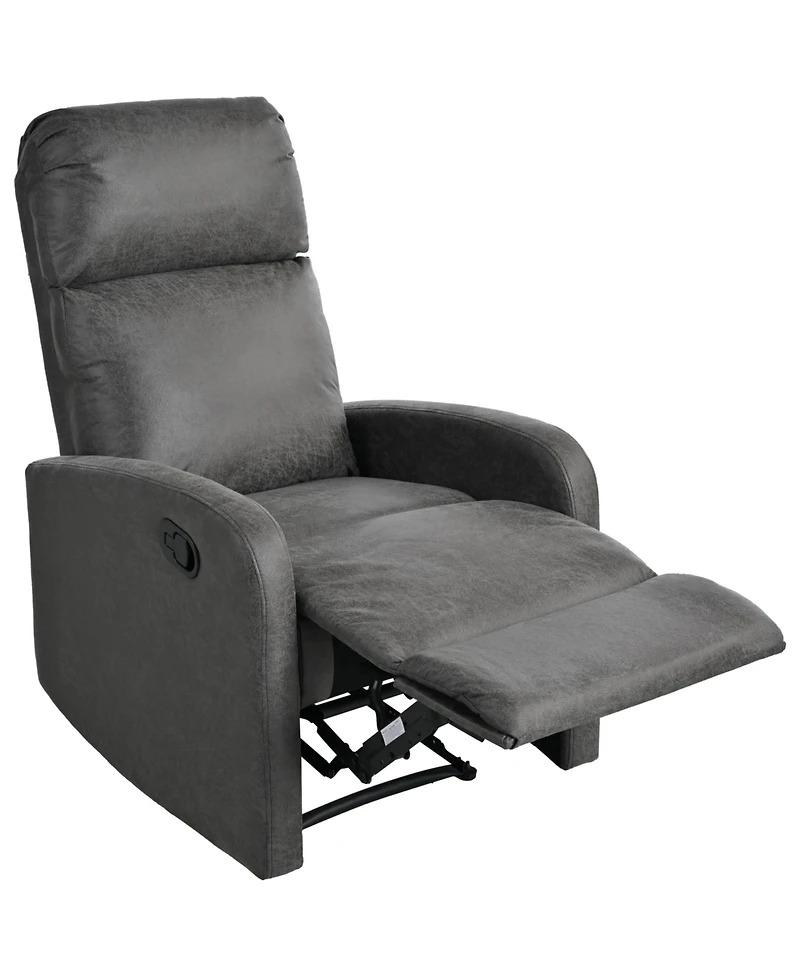 Streamdale Furniture Modern Manual Recliner Chair - Slate Grey