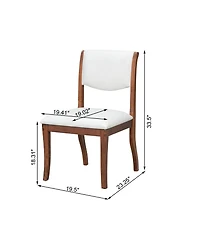 Streamdale Furniture Set of 2 Upholstered Dining Chairs