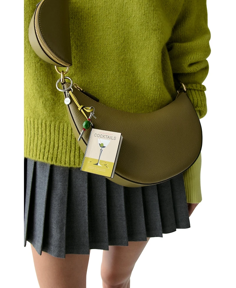 kate spade new york Charmed Leather Cocktail Book Bag Charm