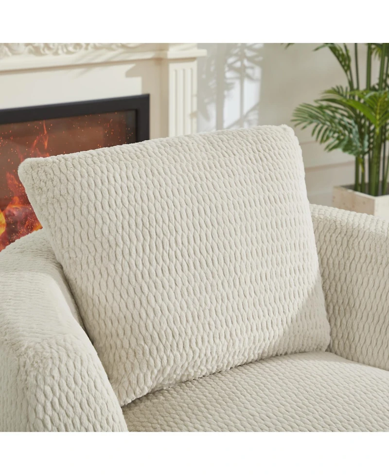 Streamdale Furniture 360 Swivel Accent Chair - Modern Comfort for Home & Office