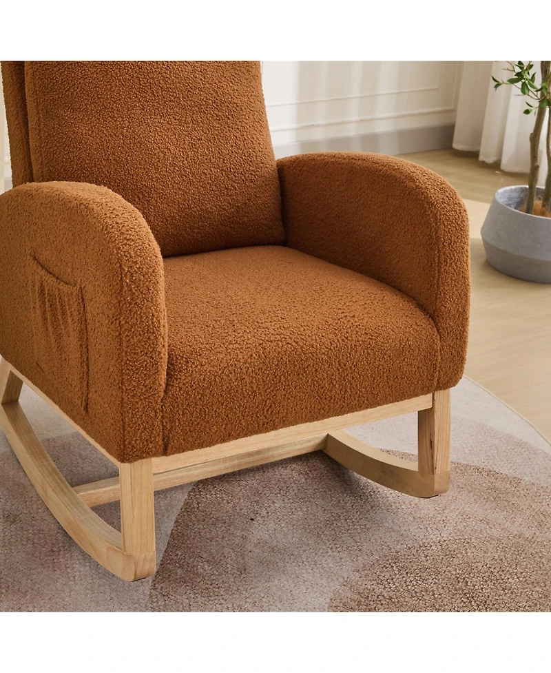 Streamdale Furniture Sherpa Glider Rocking Chair