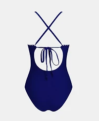 Cupshe Women's Crossback Ruched One Piece Swimsuit