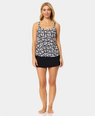 Island Escape Womens Laguna Scoop Neck Tankini Top Skirt