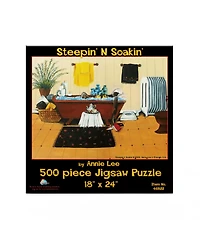 SunsOut Steepin N Soakin 500 piece Jigsaw Puzzle for Adults