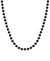 Macy's Men's Black Diamond Necklace (4 ct. t.w.) in Silver