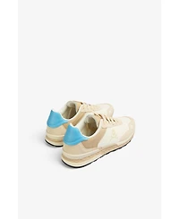 Scalpers Harry Women's Suede and Nylon Sneakers with Lace-Up Fastening