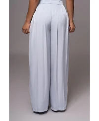 Jluxlabel Women's Clara Wide Leg Pleated Trousers