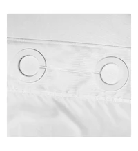 Awesome Home Slub Texture Shower Curtain with Snap-In Liner, and Sheer Window, 71"X74"