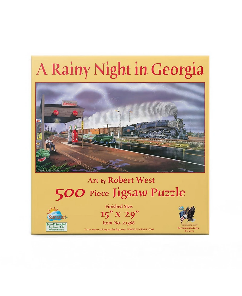 SunsOut A Rainy Night in Georgia 500 piece Jigsaw Puzzle for Adults