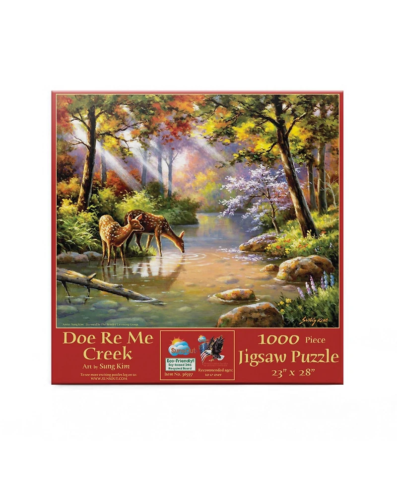 SunsOut Doe Re Me Creek 1000 piece Jigsaw Puzzle for Adults