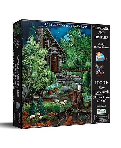 SunsOut Fairyland and Fireflies 1000 piece Jigsaw Puzzle for Adults Large Pieces