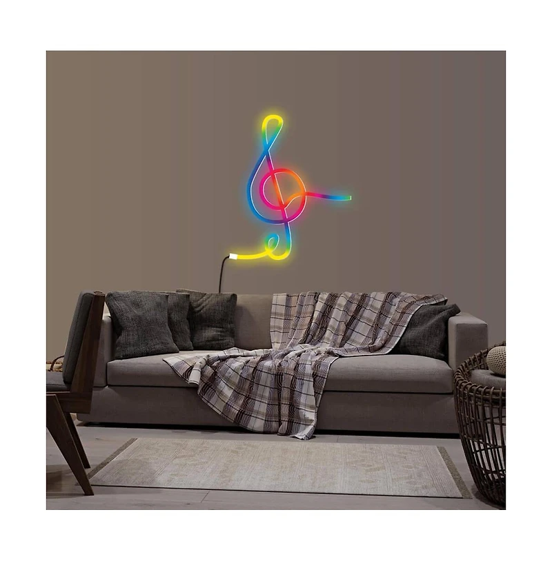 Monster Cable Rgb+Ic Flexible Neon Outdoor Led Smart Light Strip – 16.4 Ft