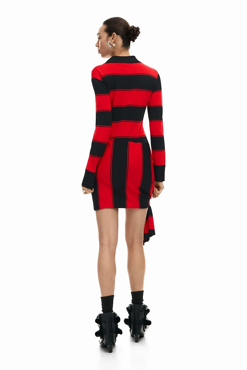 Desigual Women's Draped Polo Dress