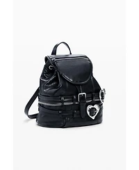 Desigual Women's Backpack buckles hearts