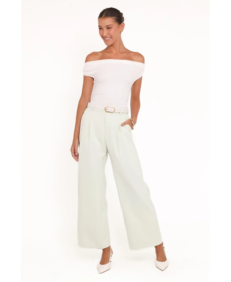 Petal and Pup Women's Lia Wide Leg Pant - Sage Green