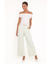 Petal and Pup Women's Lia Wide Leg Pant - Sage Green
