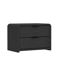 Manhattan Comfort Grace 28" Wood 2-Drawer Nightstand
