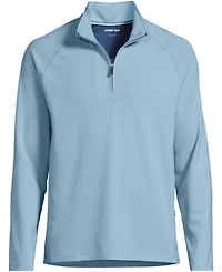 Lands' End Men's Long Sleeve Flex Performance Quarter Zip